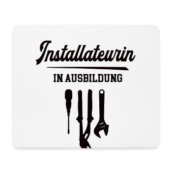 Installateurin in Ausbildung Anlagemechanikerin - Mousepad (Querformat) - Weiß - Vorne