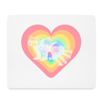 Roter Panda - Mousepad (Querformat) - Weiß - Vorne