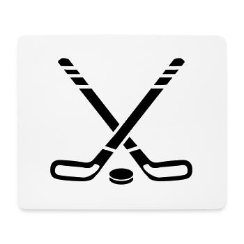 Eishockey hockeyschläger - Mousepad (Querformat) - Weiß - Vorne