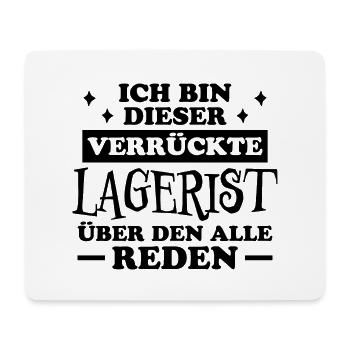 Lagerist Spruch Stablerfahrer Logistiker Geschenk - Mousepad (Querformat) - Weiß - Vorne