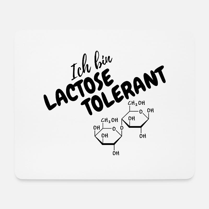 Je suis tolérant au lactose Dire drôle - Tapis de souris (format paysage) - blanc