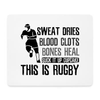 Rugby Rugby - Mousepad (Querformat) - Weiß - Vorne