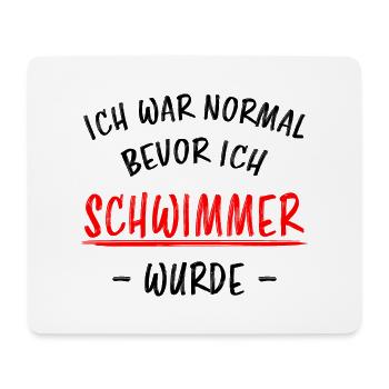 Schwimmer Sport Lustiger Spruch Schwimmen Geschenk - Mousepad (Querformat) - Weiß - Vorne