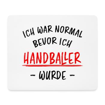 Handball Lustig Spruch Handballer Spieler Geschenk - Mousepad (Querformat) - Weiß - Vorne