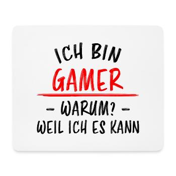 Gamer Videospiel Gamepad Lustige Spruch Geschenk - Mousepad (Querformat) - Weiß - Vorne