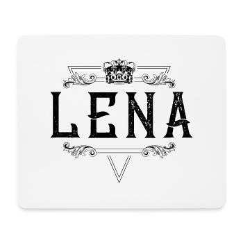 Nom de Lena - Tapis de souris (format paysage) - blanc - Devant