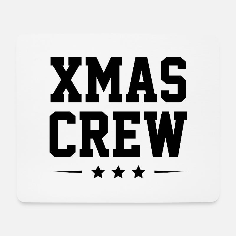 Xmas Crew Weihnachten Party Team - Mousepad (Querformat) - Weiß