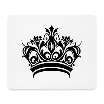 Krone Symbol - Mousepad (Querformat) - Weiß - Vorne
