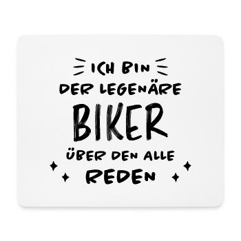 Biker Spruch Bike Fahrrad Motorrad Biker Geschenk - Mousepad (Querformat) - Weiß - Vorne