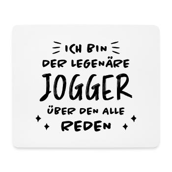 Jogger Laufen Lustiger Spruch Joggen Geschenk - Mousepad (Querformat) - Weiß - Vorne