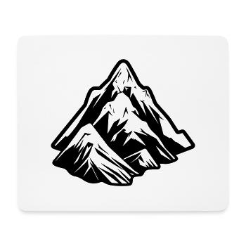 Berge Symbol Mountains - Mouse Pad (horizontal) - white - Front