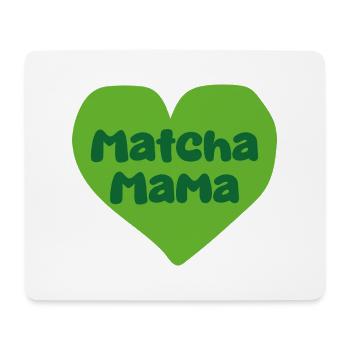 Matcha Mom Heart Design - Mouse Pad (horizontal) - white - Front