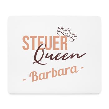 Steuer Queen Barbara - Mousepad (Querformat) - Weiß - Vorne