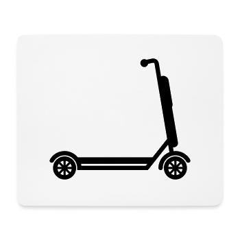 Icône E-scooter - Tapis de souris (format paysage) - blanc - Devant