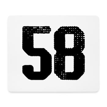 58 number jersey - Mouse Pad (horizontal) - white - Front