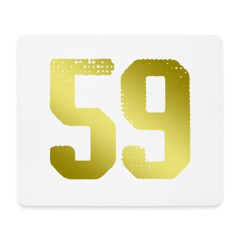 59 number jersey - Mouse Pad (horizontal) - white - Front