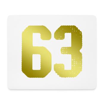 63 number jersey - Mouse Pad (horizontal) - white - Front