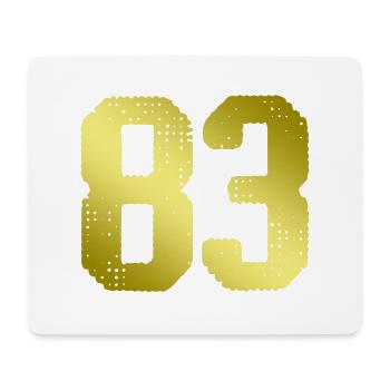 83 number jersey - Mouse Pad (horizontal) - white - Front