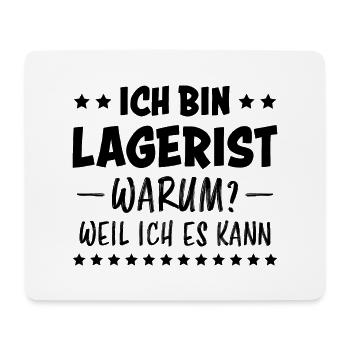 Lagerist Spruch Stablerfahrer Logistiker Geschenk - Mousepad (Querformat) - Weiß - Vorne