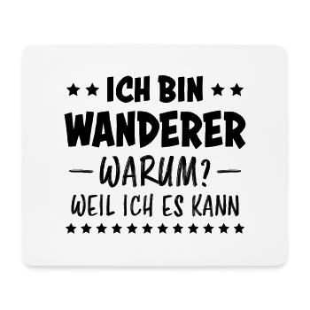 Wanderer Outdoor Lustiger Spruch Wandern Geschenk - Mousepad (Querformat) - Weiß - Vorne