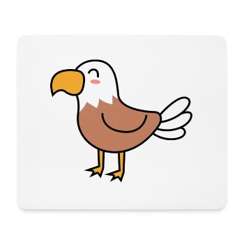 Eagle Comic Animal - Mouse Pad (horizontal) - white - Front