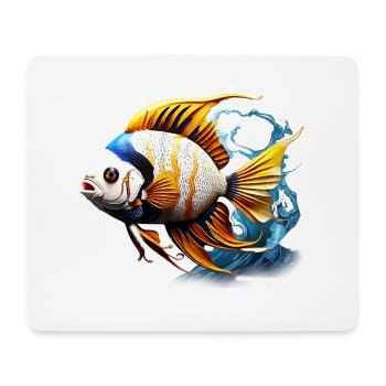 Angelfish - Tapis de souris (format paysage) - blanc - Devant