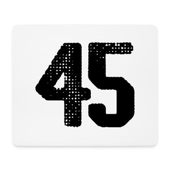 45 number jersey - Mouse Pad (horizontal) - white - Front