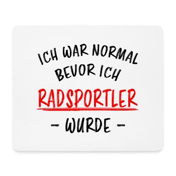 Radsportler Mountainbike Bike Fun Fahrrad Geschenk - Mousepad (Querformat) - Weiß - Vorne