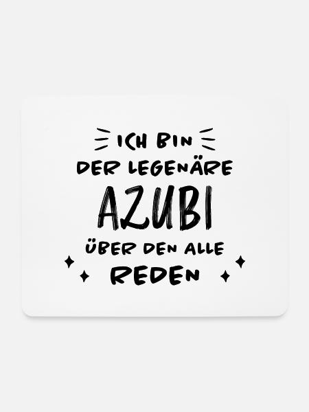 Azubi Witz Spruch Lehrling Auszubildende Geschenk - Mousepad (Querformat) - Weiß
