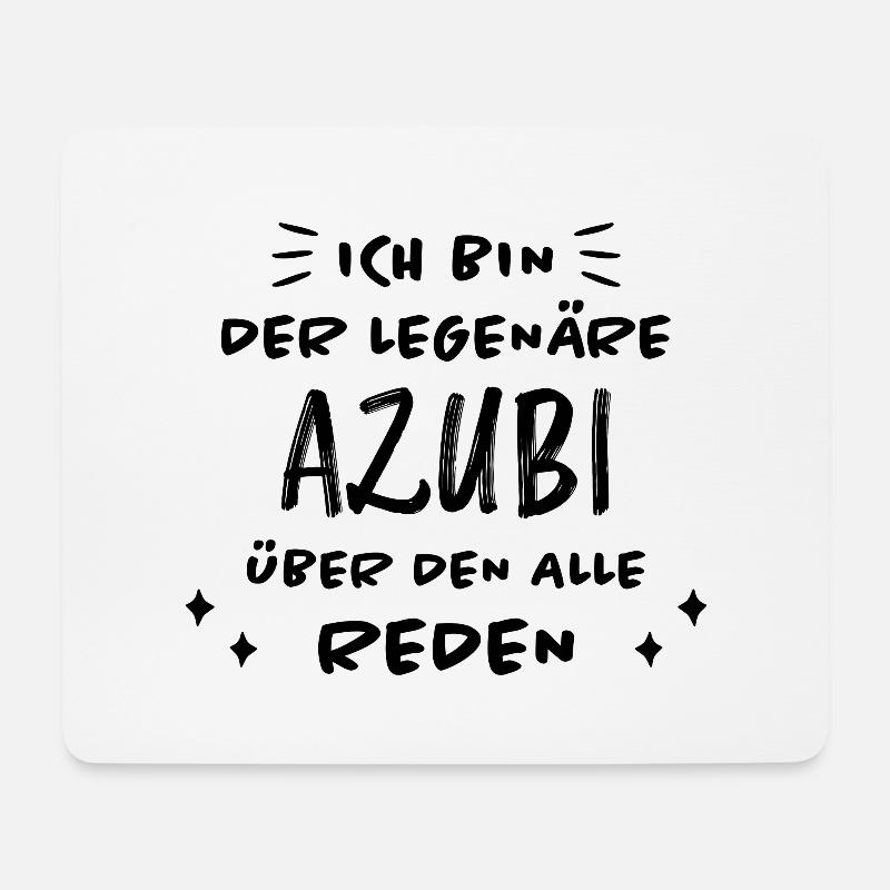 Azubi Witz Spruch Lehrling Auszubildende Geschenk - Mousepad (Querformat) - Weiß