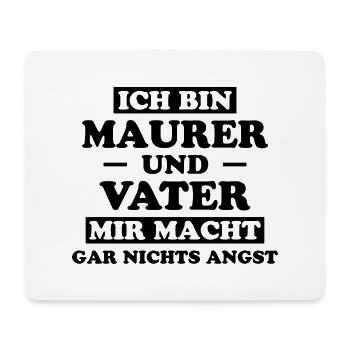 Maurer Lustiger Spruch Baustelle Maurer Geschenk - Mousepad (Querformat) - Weiß - Vorne