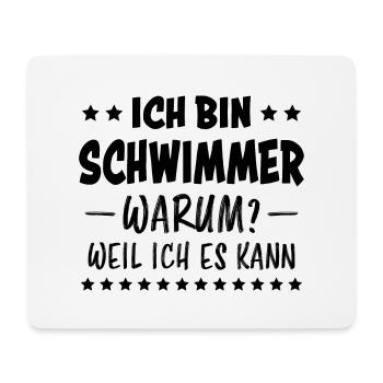 Schwimmer Sport Lustiger Spruch Schwimmen Geschenk - Mousepad (Querformat) - Weiß - Vorne