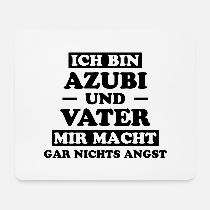 Azubi Spruch Lehrling Auszubildende Azubi Geschenk - Mousepad (Querformat) - Weiß