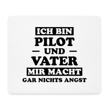 Pilot Spruch Flug Flugsport Witz Piloten Geschenk - Mousepad (Querformat) - Weiß - Vorne