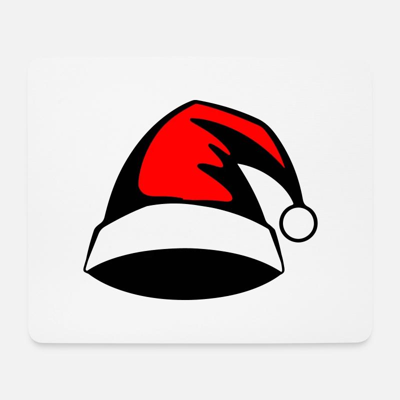 Weihnachten Santa Hut Symbol Mütze - Mousepad (Querformat) - Weiß