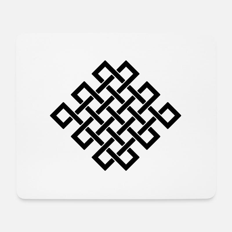 25 Crossing-Endlessknot - Mousepad (Querformat) - Weiß
