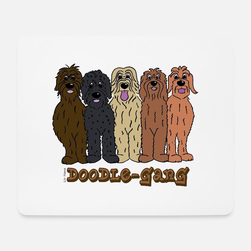 Doodle Gang - Mousepad (Querformat) - Weiß