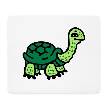 Tortue 3 - Tapis de souris (format paysage) - blanc - Devant