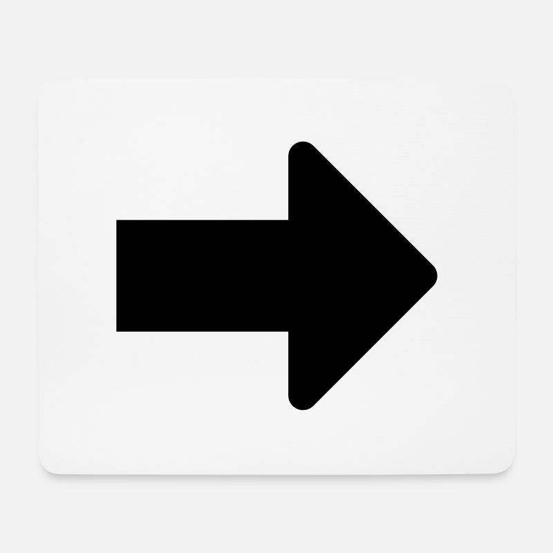 arrow - Mouse Pad (horizontal) - white