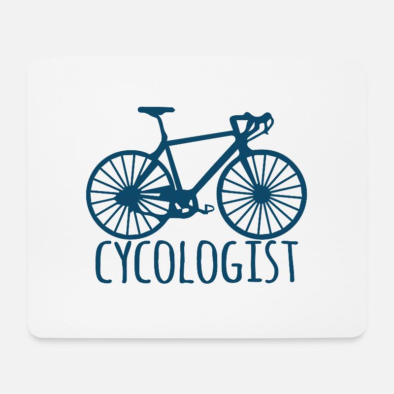 Bicycle: CYCOLOGIST - Mouse Pad (horizontal) - white