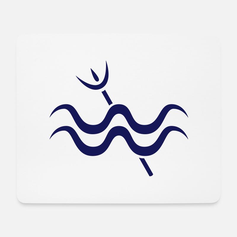 Wassermann - Mousepad (Querformat) - Weiß