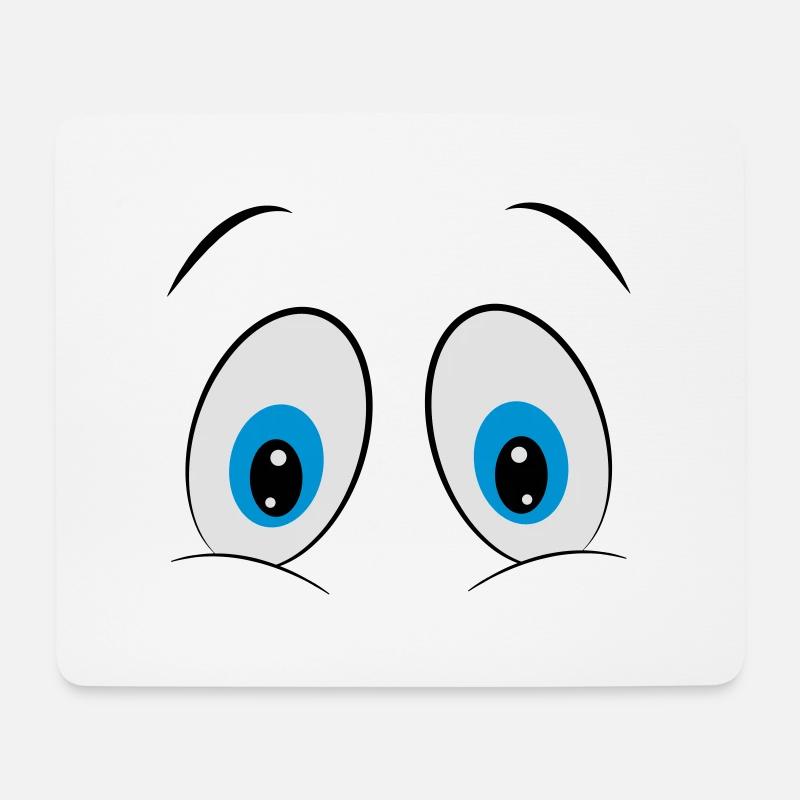 eyes - Mouse Pad (horizontal) - white
