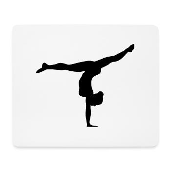 gymnast, gymnastics - Mouse Pad (horizontal) - white - Front