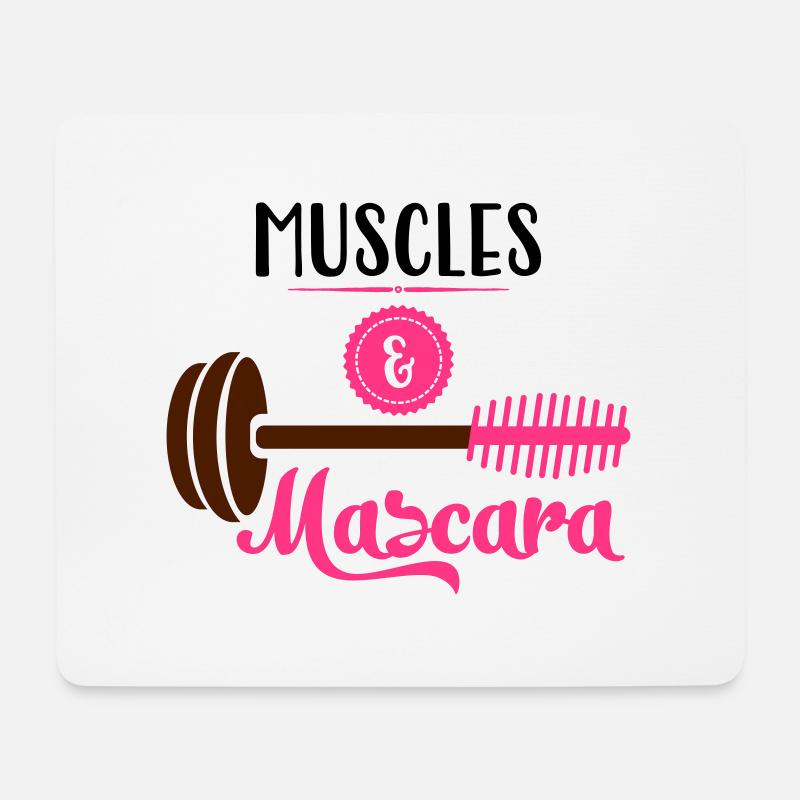Fitness - Mousepad (Querformat) - Weiß