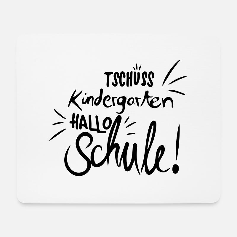 Tschüss kindergarten - Mousepad (Querformat) - Weiß