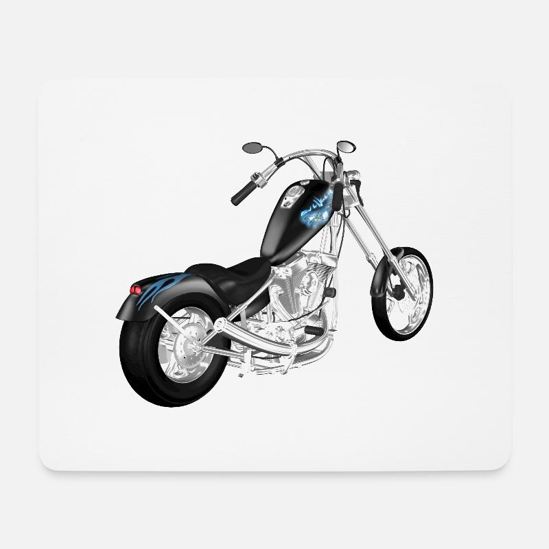 Motorcycle - Mouse Pad (horizontal) - white