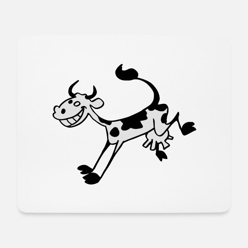 Ah Cow - Mouse Pad (horizontal) - white