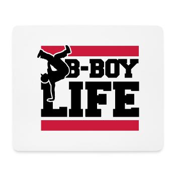 b_boy_life_c2 - Mousepad (Querformat) - Weiß - Vorne