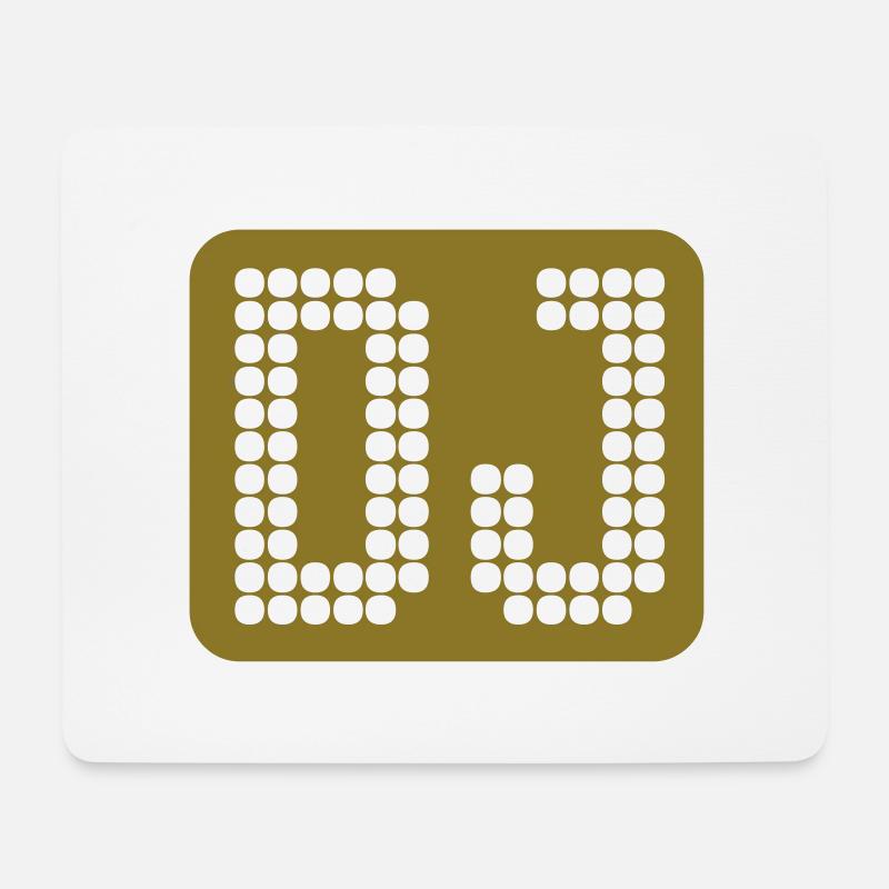 DJ - Mousepad (Querformat) - Weiß