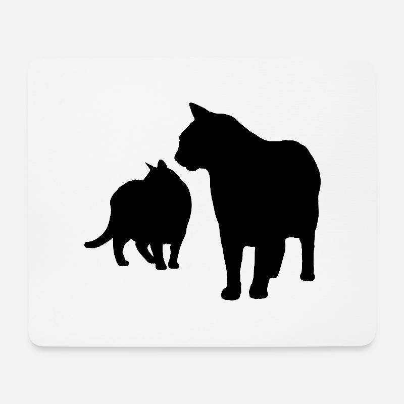 Katze Katzen - Mousepad (Querformat) - Weiß